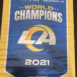 Rams championship Banner $20