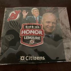 NJ DEVILS LEGEND Jacques Lemaire Ring Of Honor Ceremony Pin NEW IN PACKAGING