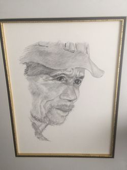 Artist drawing of African man