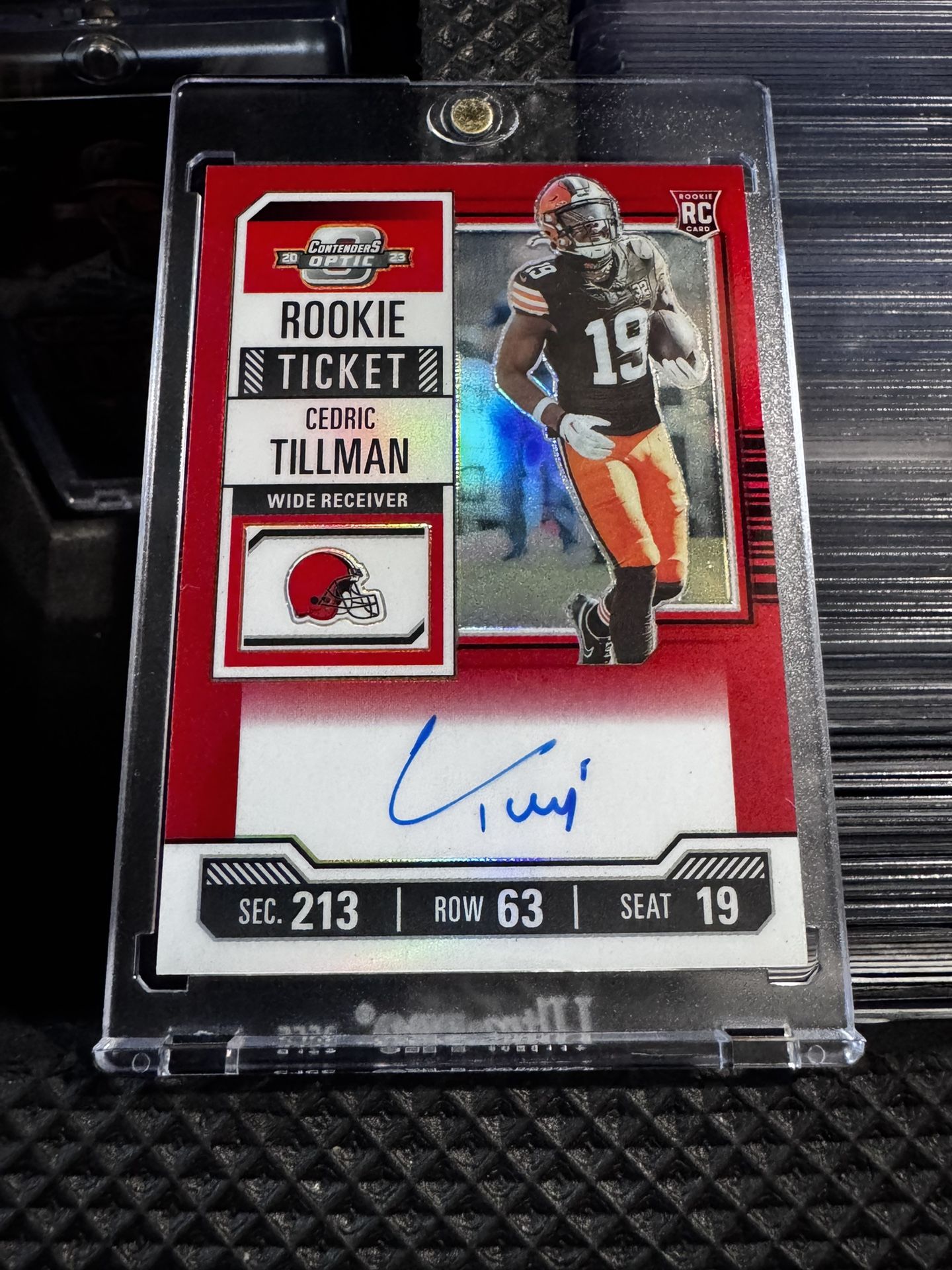 cedric tillman optic contenders rookie ticket auto /175