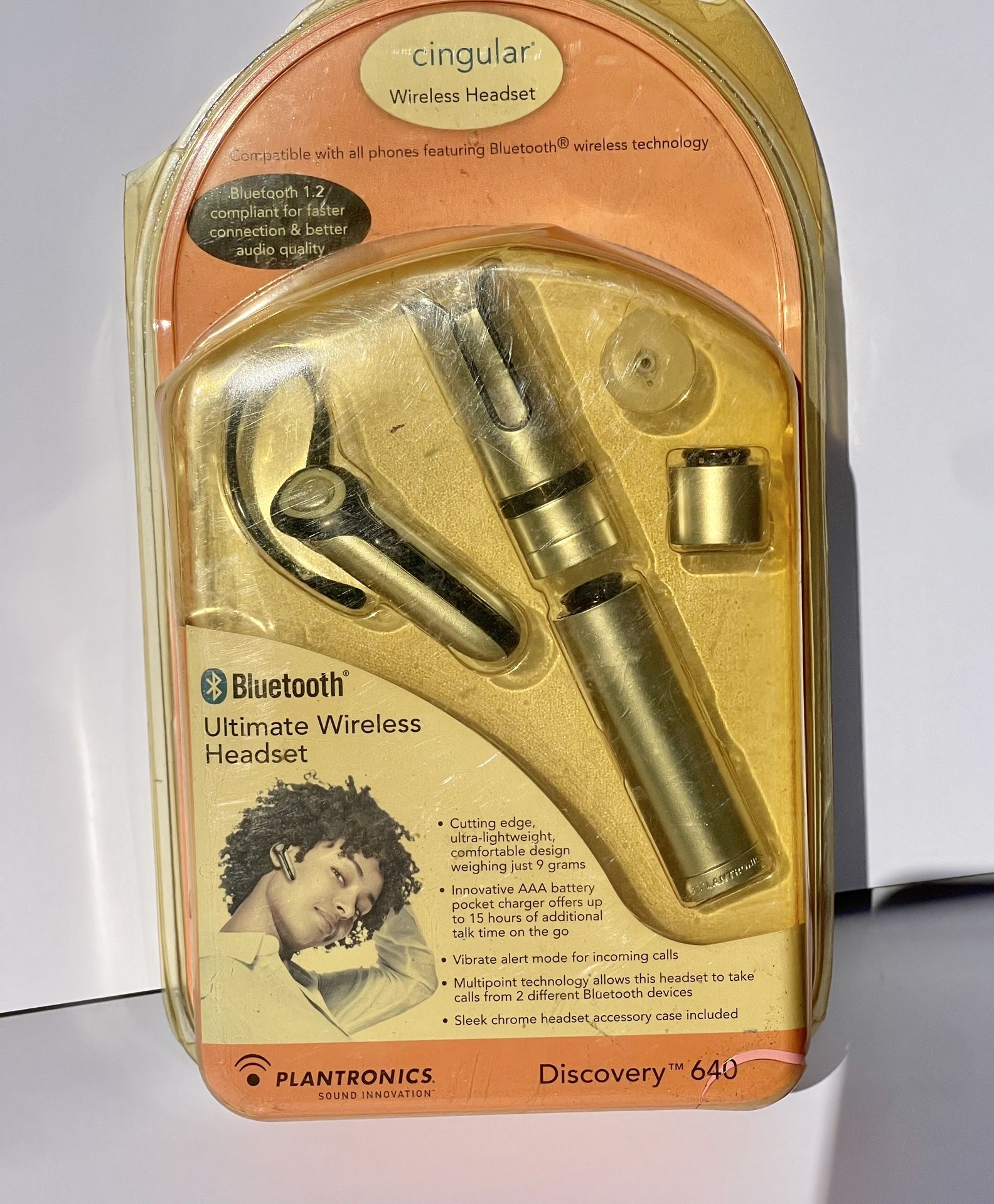 Cingular Plantronics Discovery 640 Ultimate Bluetooth Wireless Headset New