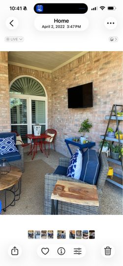 Three piece sectional with sumbrella
