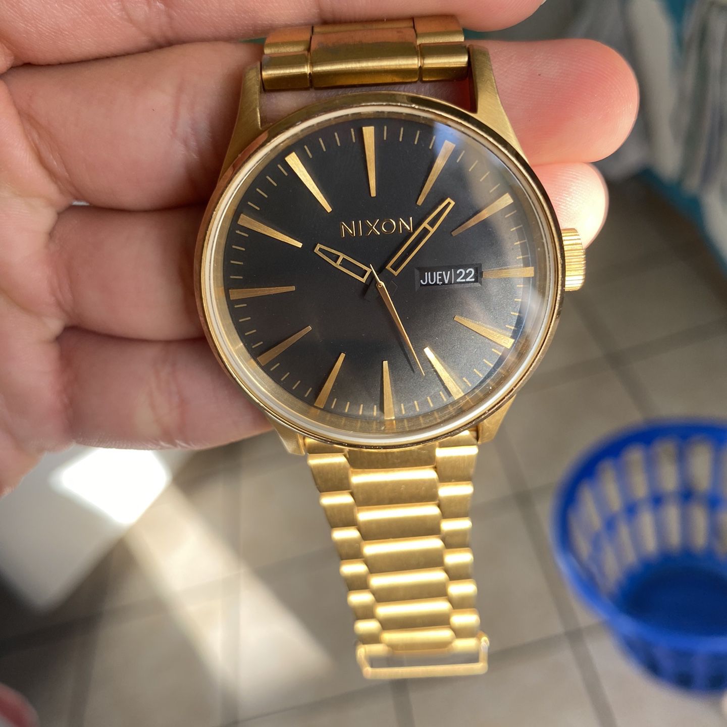 Nixon The Sentry SS Stainless Steel Gold