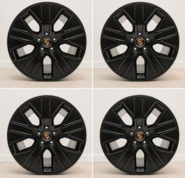 20” Porsche Panamera Boxster Taycan satin black wheels