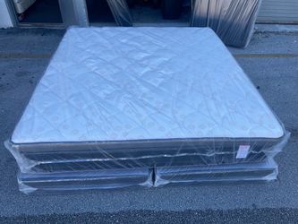 NEW MATTRESS KING SIZE PILLOW TOP WITH BOX SPRING