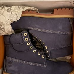 Dark Blue Timberland Boots