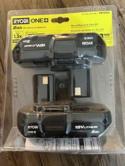 NEW RYOBI ONE+ HP 18V 2.0Ah HIGH PERFORMANCE Batteries – 2 Pack – Sealed