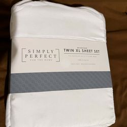 New XL Twin Sheet Set.  (Fits Up Tp 15” Deep)