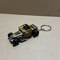 Custom made hotwheels bone shaker keychain 