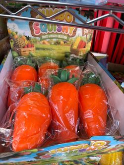 Jumbo Squishy Carrot Toy – Fruits & Veggies Collection