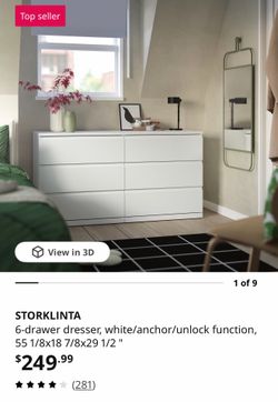 Like new white dresser