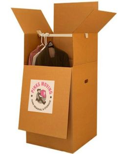 Wardrobe Moving Boxes Kit 24 x 20 x 46″ - PINKS MOVING