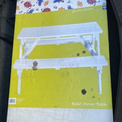 New Garden Place Kids Picnic Table 