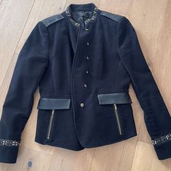 Black Velvet Jacket Zara