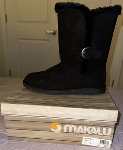 Makalu Gabrielle Black Winter Boots Size 10