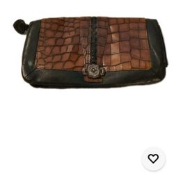 Brighton Wallet Leather Black Brown 