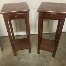 Pair Of solid wood End/night Stand Tables