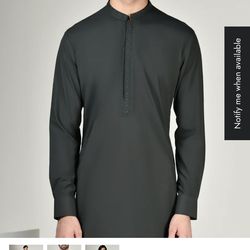 kameez  shalwar Men j. Deep green Pakistani dress size xl brand new