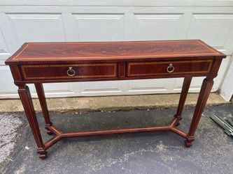 Walter E Smithe Mahogany Console Table