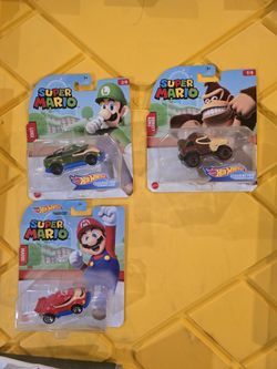 3 Super Mario Hot Wheels 