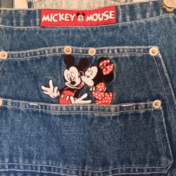 Vintage Mickey Unlimited Overalls Size Medium 