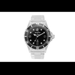 Clear Watch Bapex Bape A Bathing Ape Black Face Rare 2009 Sold Out Brand New
