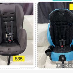 Kids booster car seat / Sillas carro niños