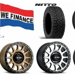35” Nitto Tires & Method 17x8.5 Wheels 5 6 8 Lug For Truck Jeep Suv (We-Finance)