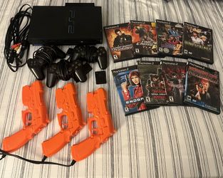 PLAYSTATION 2 ULTIMATE GUNCON ARCADE BUNDLE — DOWNTOWN MIAMI AREA!!!