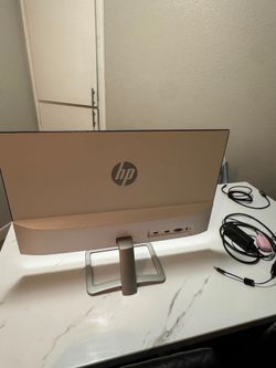 HP Monitor, White, 25 inches