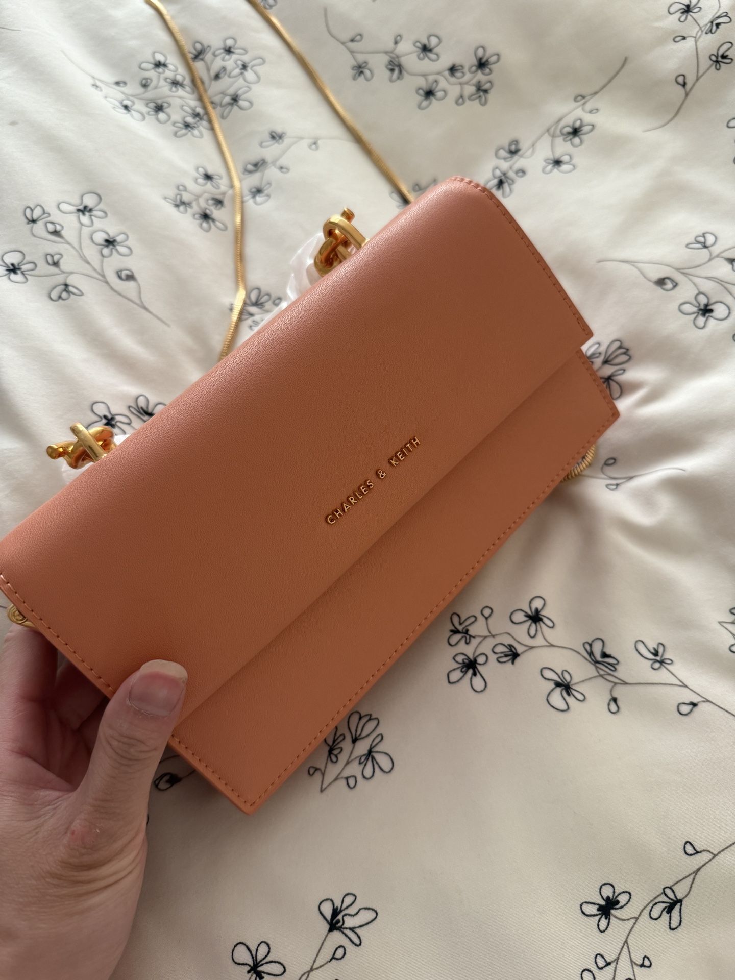 Charles & Keith Orange Handbag