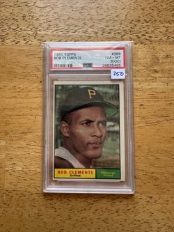 1961 Topps Baseball Card#388 Bob Clemente PSA 9 oc