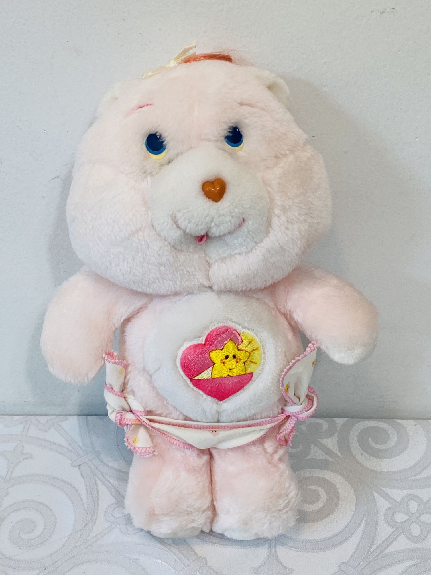 Vintage BABY HUGS CARE BEAR 1983 Plush Kenner 11" EUC