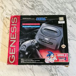 Sega Genesis Sonic The Hedgehog 2 System Console Complete in Box CIB 