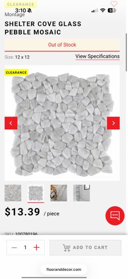 Shelter Cove Glass Pebble Tile