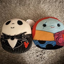 New! Jack And Sally Valentines Edition Hearted Squishmallows