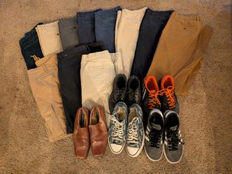 Men's pants 34x36 pants and 8.5 shoes