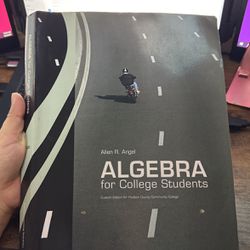 Algebra For College Students 