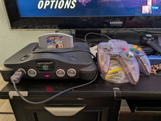 N64 Console And Game 