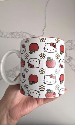 New Hello Kitty Red Apple Mug