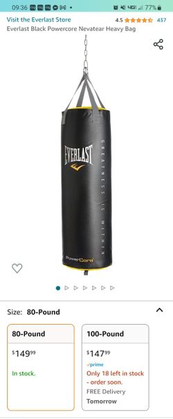 Everlast powercore nevatear heavy bag on sale