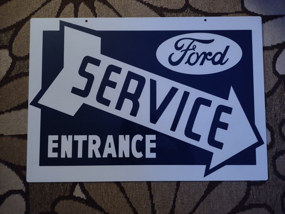 Dealership Ford 18 Gauge Steel Sign