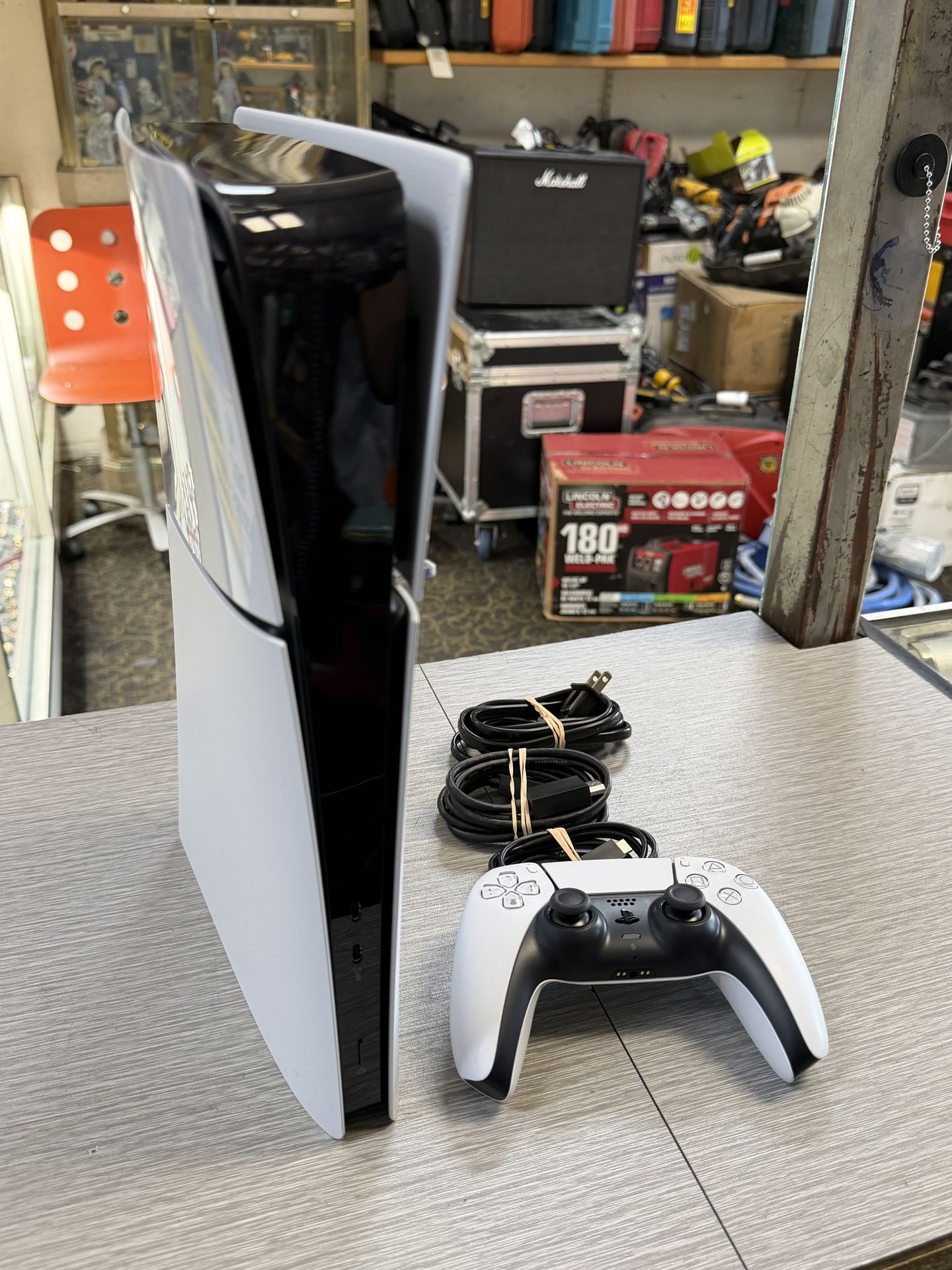 Sony Playstation 5 PS5 Slim Digital Version 1TB Console w/ Controller & Cables