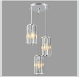 Chrome Pendant Lighting Modern Pendant Light, Mini Crystal Chandeliers,Adjustable Pendant Light Fixture for Kitchen Island Dinning Room Corridor Bedro