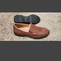 NEW Men’s Cole Haan Hann grand Venetian slip on leather shoes BROWN C20244, SIZE 9M