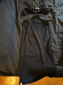 Black maxi dress