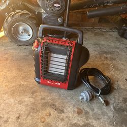 Mr buddy Heater with Propane Hose.