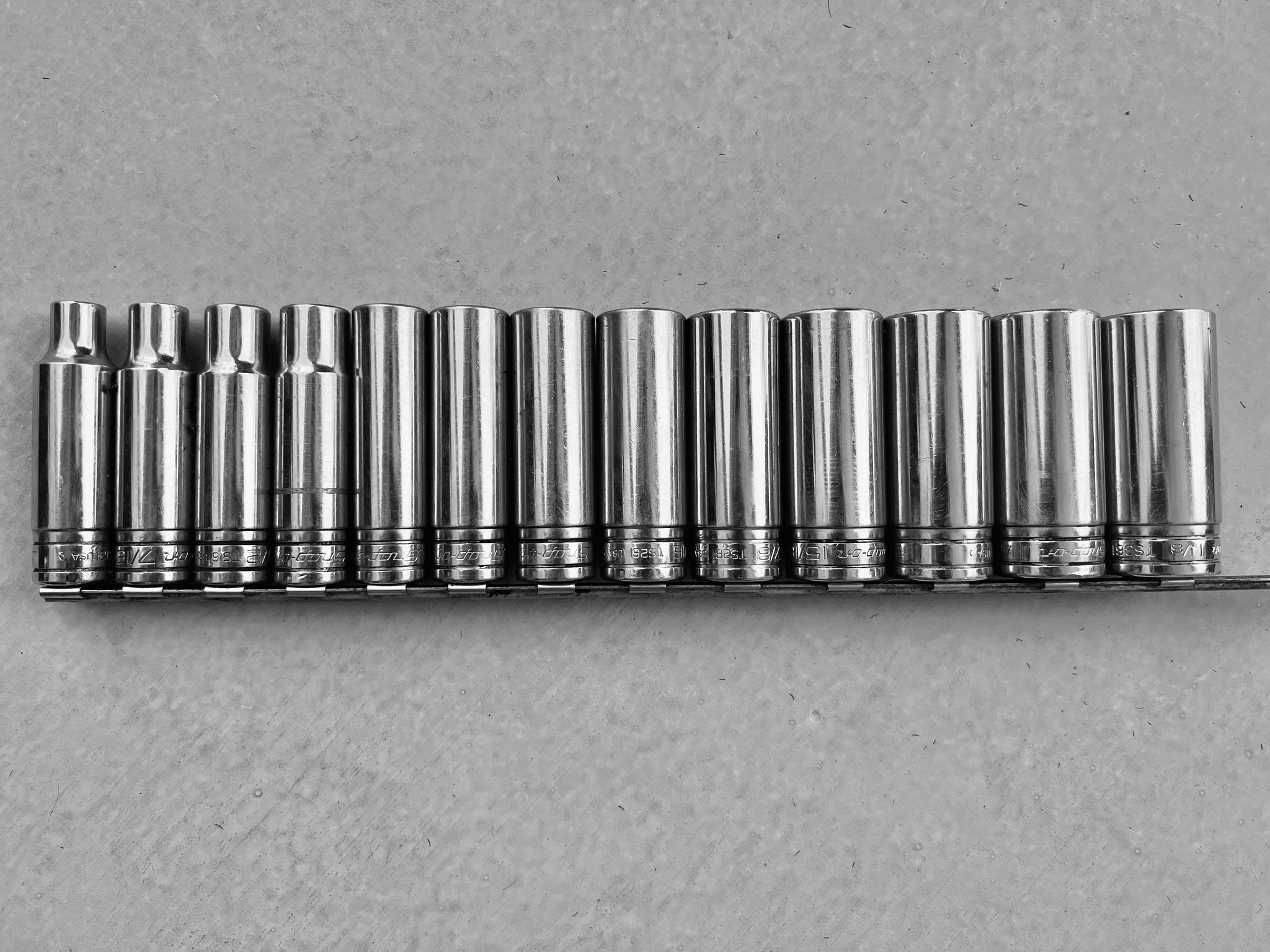 SnapOn Standard 13 Pieces Set ½” Drive 6Points Deep Sockets