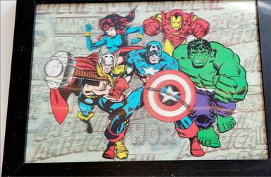 MARVEL COMICS FRAMED WALL ART