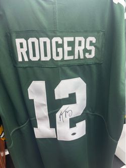 Aaron Rodgers #12 Signed Green Bay Packers Jersey